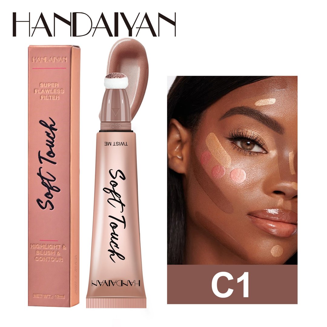 Contorno Liquido Con Aplicador Soft Touch C1 - Define tu rostro como lo hacen las pros El Contorno Líquido SOFT TOUCH C1 te da
