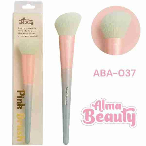 Brocha Pink Brush Rubor Y Contorno Alma Beauty - La brocha rosada que lo cambia todo Diseñada para rubor y contorno, su forma