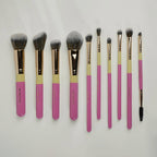 Kit brochas fluffy montoc rosada